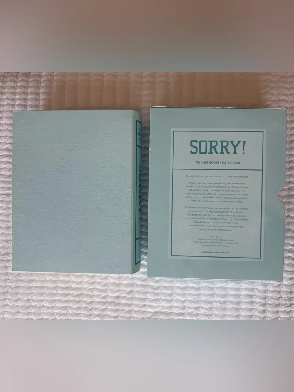 Sorry! Vintage Bookshelf Edition Board Game New Never Used